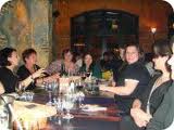 Farewell dinner on caoch tour